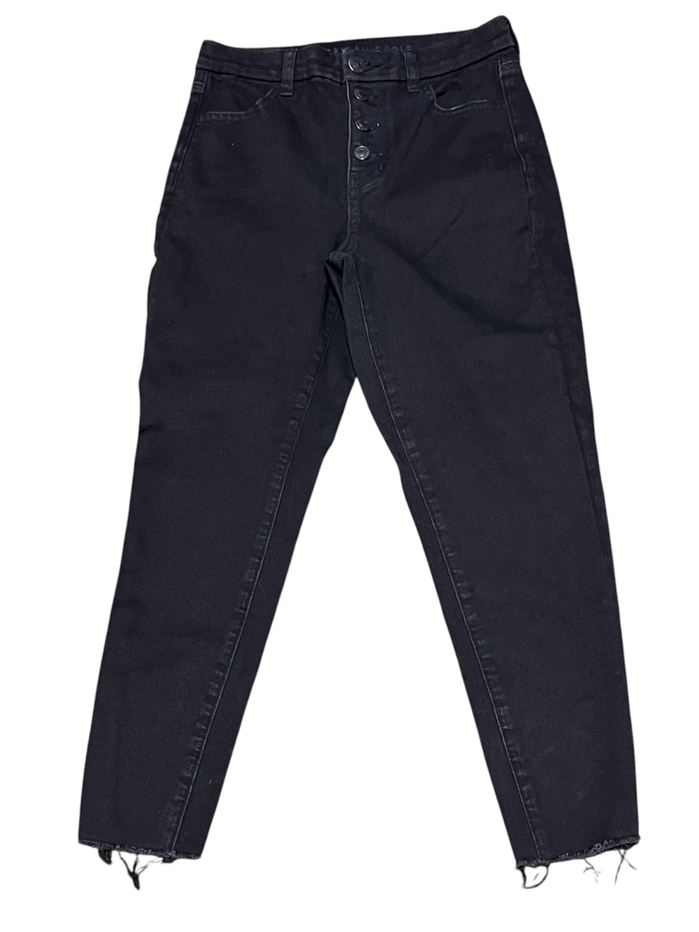 American Eagle Women's Black Curvy High-Rise Jegging Crop Pants Size 6